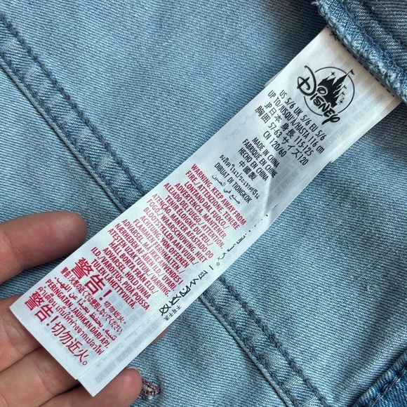 Disney Blue Denim Jacket with Mickey Mouse Patch - Picture 5 of 5